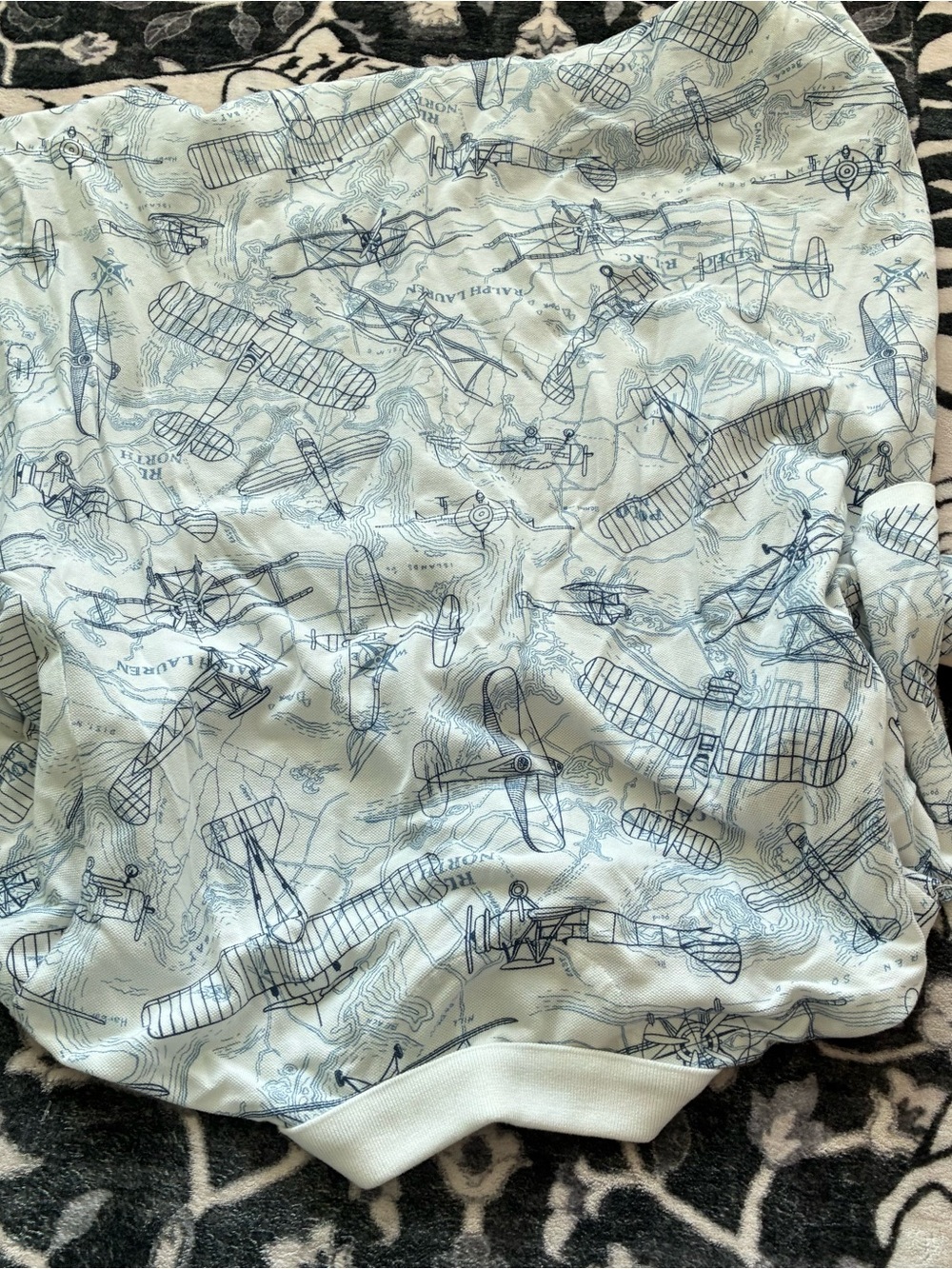 000 - POLO RALPH LAUREN AIRPLANE ALL OVER PRINT AOP POLO T SHIRT - Picture 7 of 7